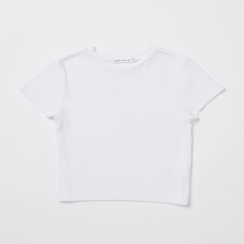 Teen Girls Slinky Fit Short Sleeve T-Shirt in White