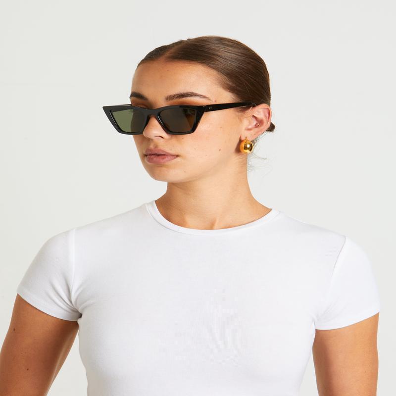 Velodrome Sunglasses in Black/Khaki Mono