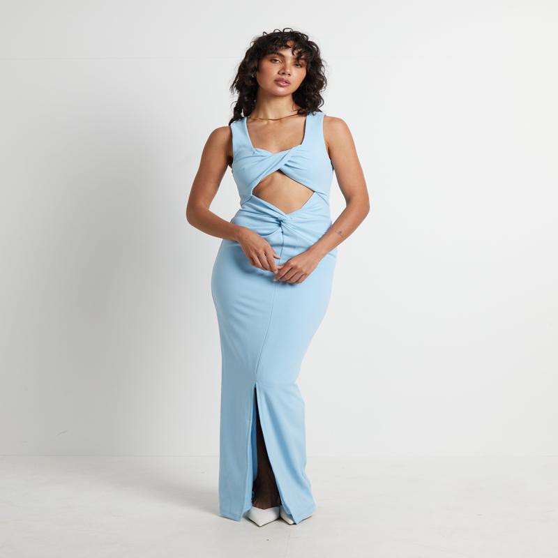 Zariah Maxi Dress in Blue