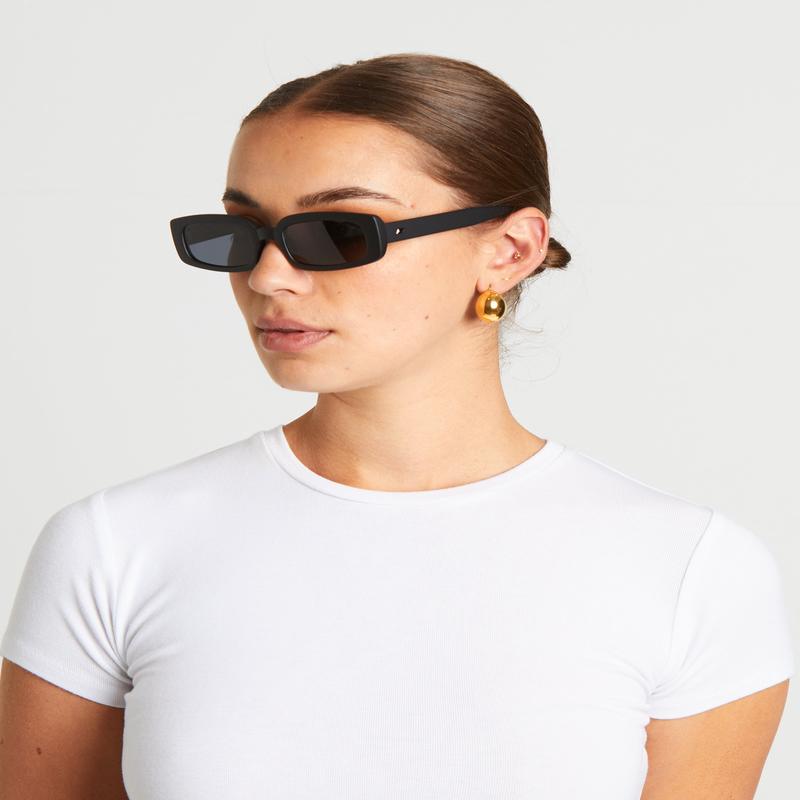 Dynamite Sunglasses in Matte Black/Smoke Mono