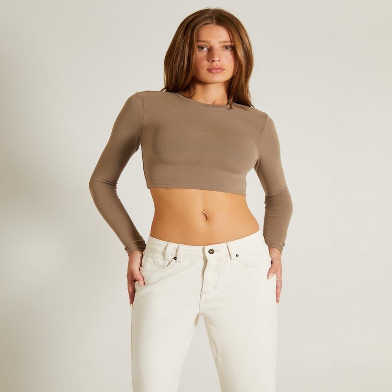 Long Sleeve Crop Top