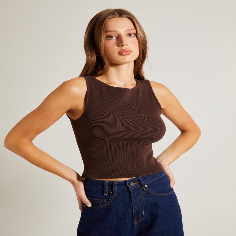 Luxe Knit Slim Fit Tank Top