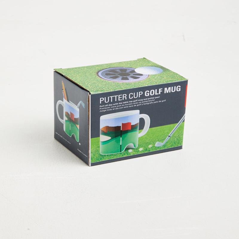 Putter Cup Gold Mug With Pen