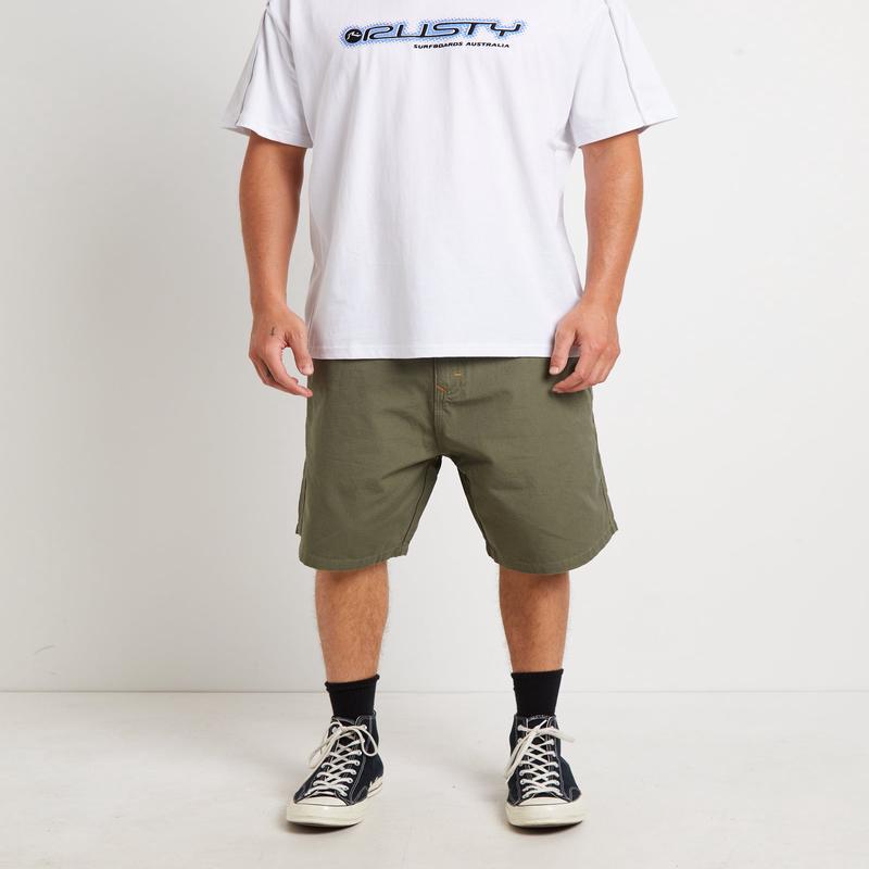 Rip Daddy Ripstop Shorts in Army Green