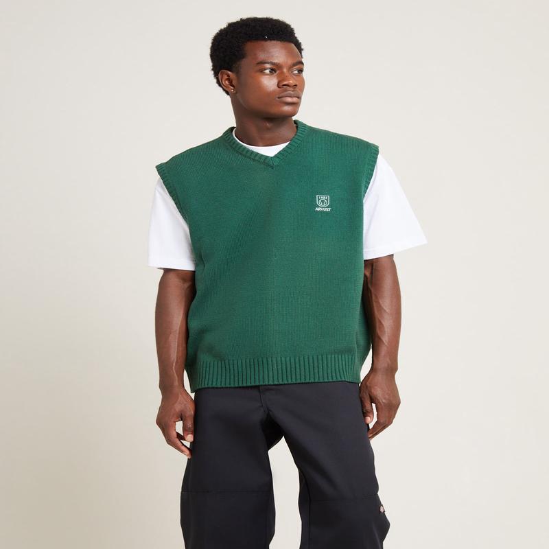Service Knit Vest Green