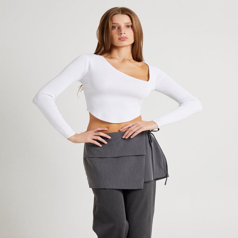 Bianka Cut Out Compact Knit Top