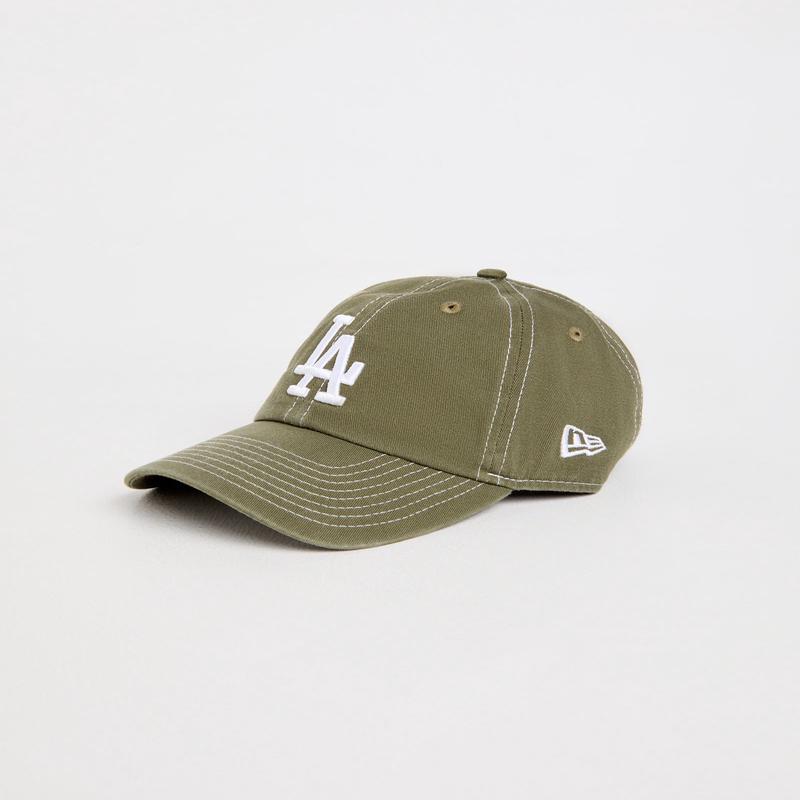 Casual Classic LA Dodgers Cap in Olive/White