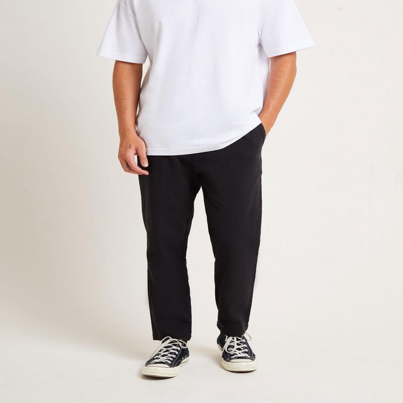 Ibiza Linen Pants in Black