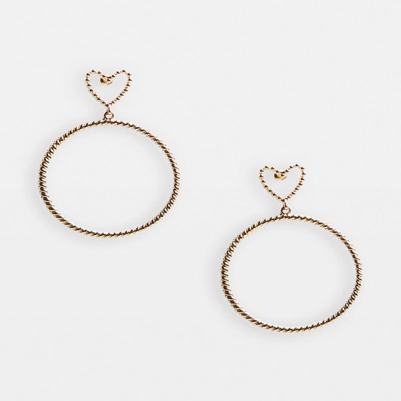 Obsession Micro Heart Hoop Earrgs