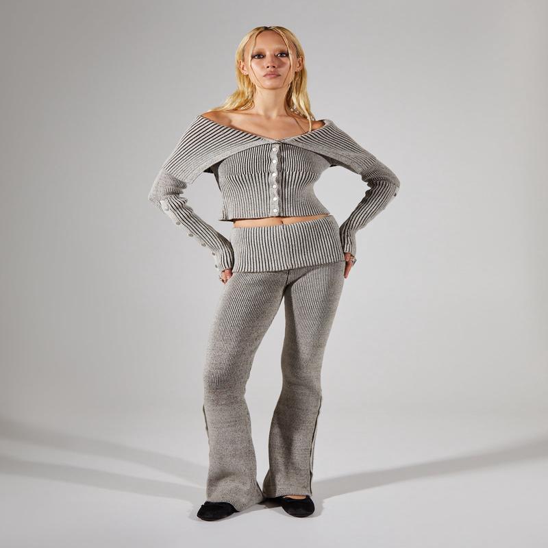 Plated Knit Popper Tribeca