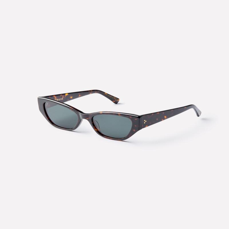 Reprise Sunglasses in Tortoise Polished/Green