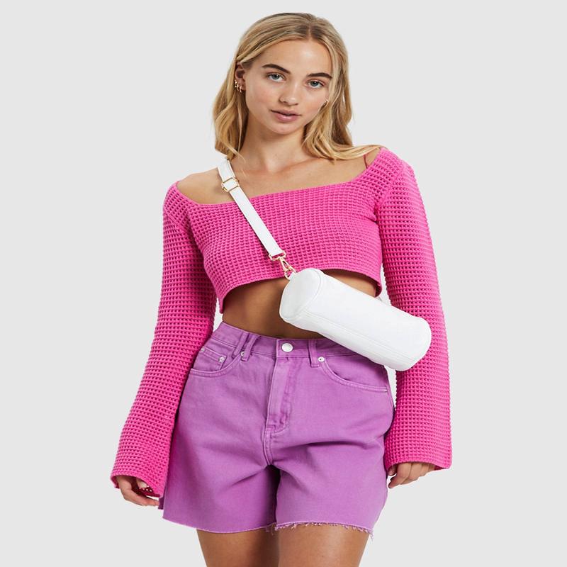 Curvy Shoulder Bag White