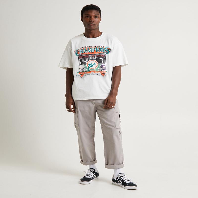 Head To Head Short Sleeve T-Shirt Dolphins Vintage White