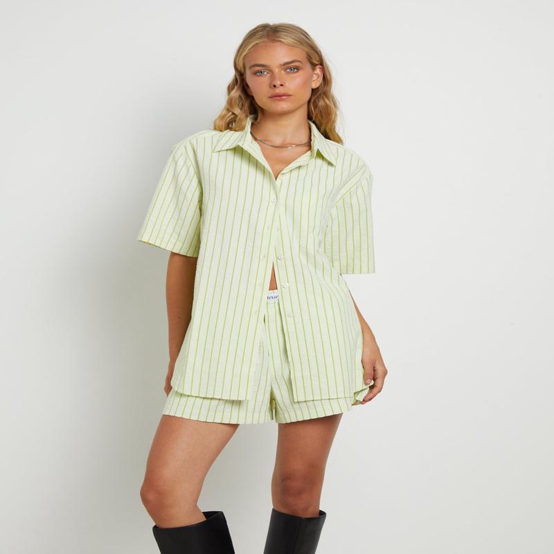 Matilda Short Sleeve Shirt in Green