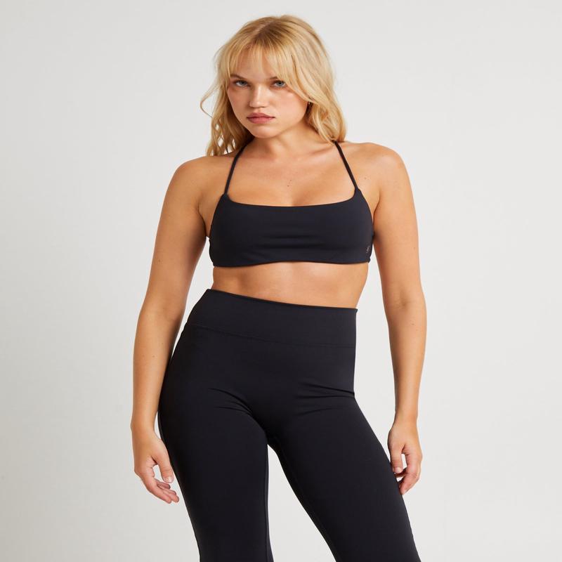 Stringy Cross Back Crop Top