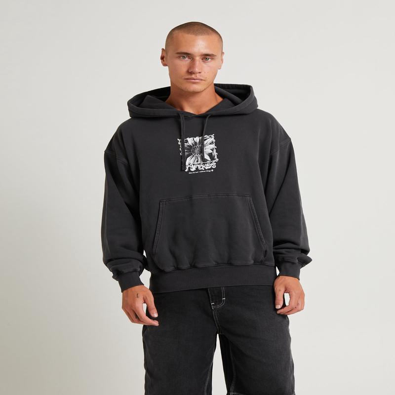 Sunflower Recycled Pull On Hoodie Charcoal