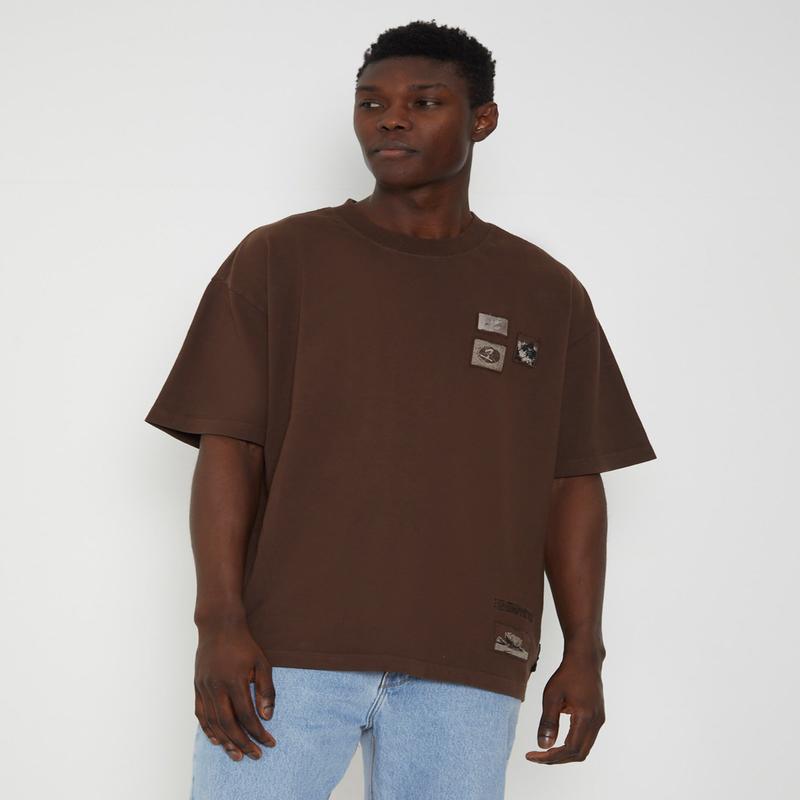 Surrealist Short Sleeve T-Shirt in Brown