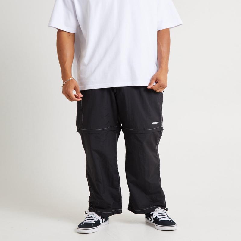 Valley Recycled Zip Off Spray Pants Black