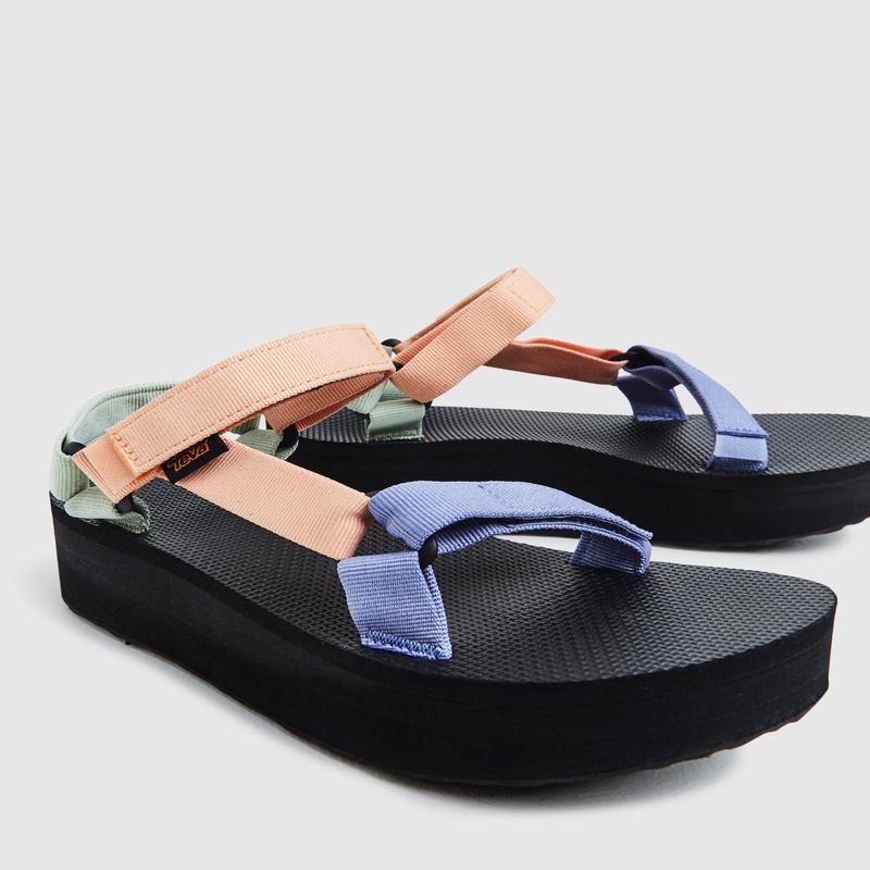W Flatform Universal Sandals Sherbet Multi