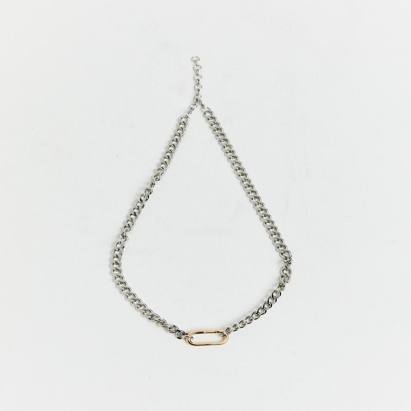 Cora Chain Link Necklace in Gold/Silver