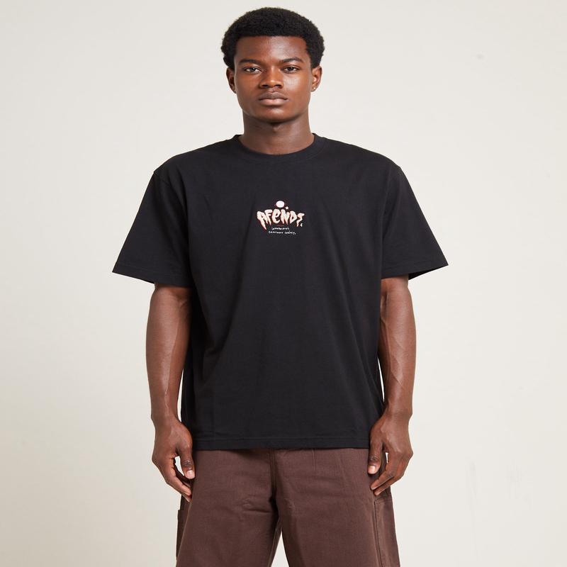 Enjoyment Recycled Retro Fit Short Sleeve T-Shirt Black