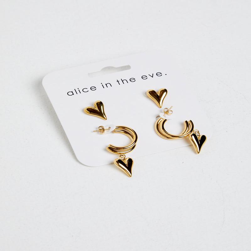 Heartthrob Earring 2 Pack Gold