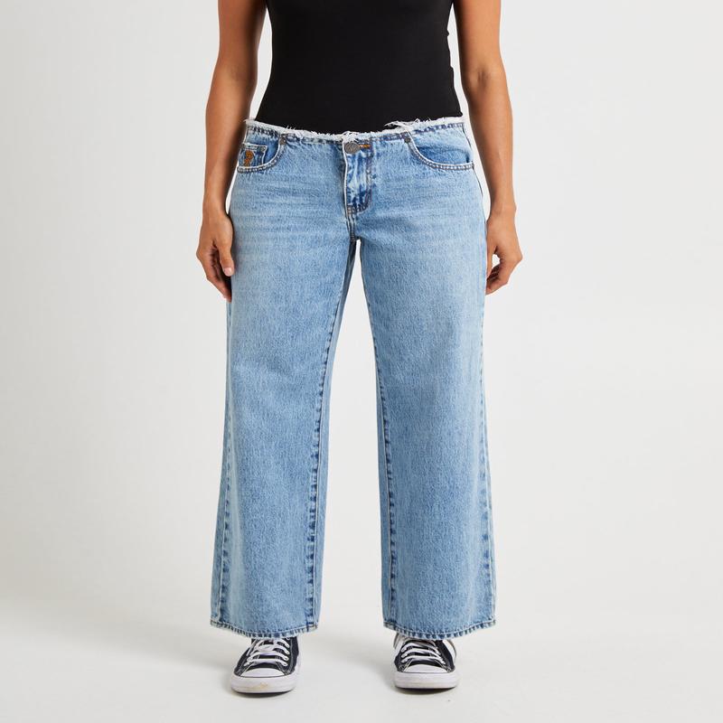 Hollywood Low Riders Low Waist Wide Leg Denim Jeans