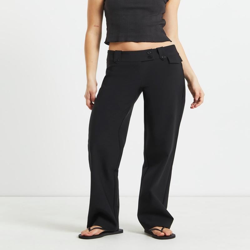 Jaylee Low Rise Seam Front Pants