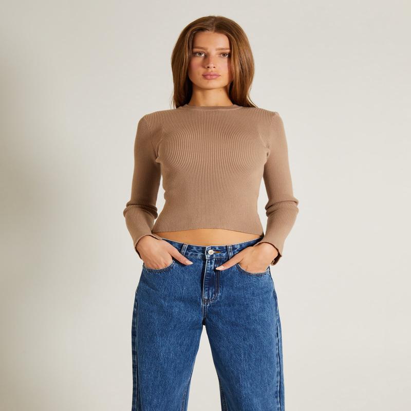 Luxe Knitted Long Sleeve Top