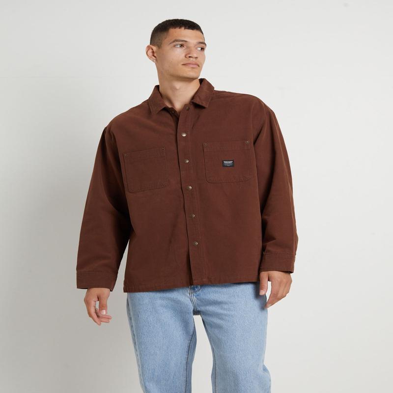 Newcastle Shacket in Brown