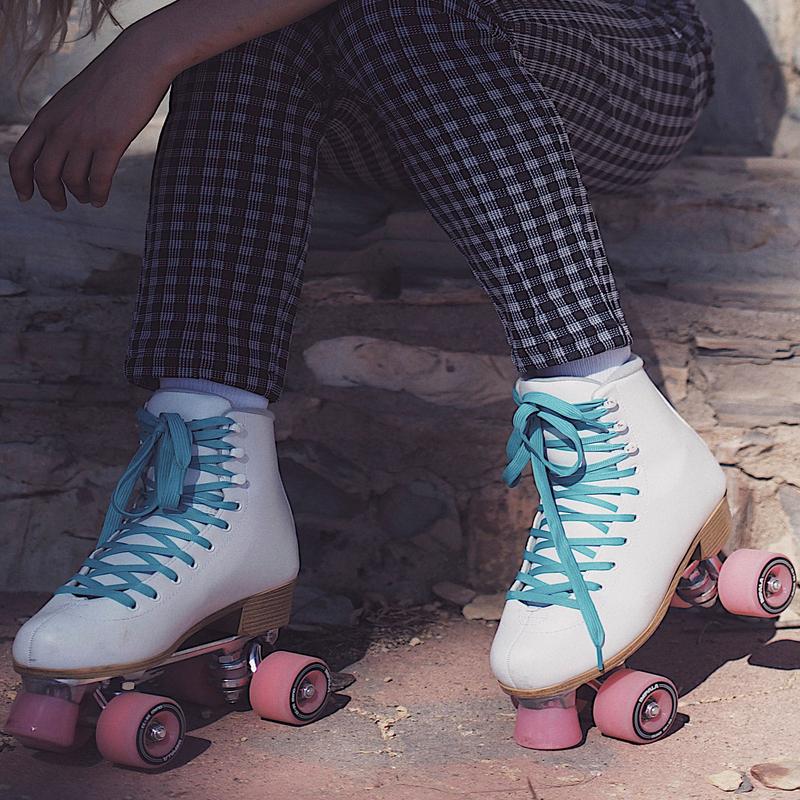 Quad Roller Skates White