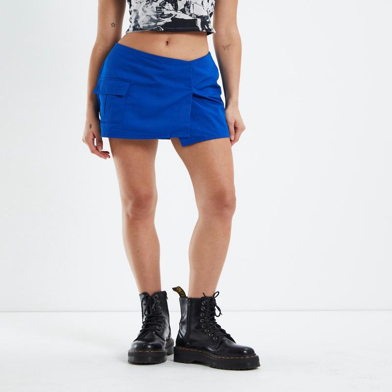 Rhory Mini Cargo Skirt Aqua Blue