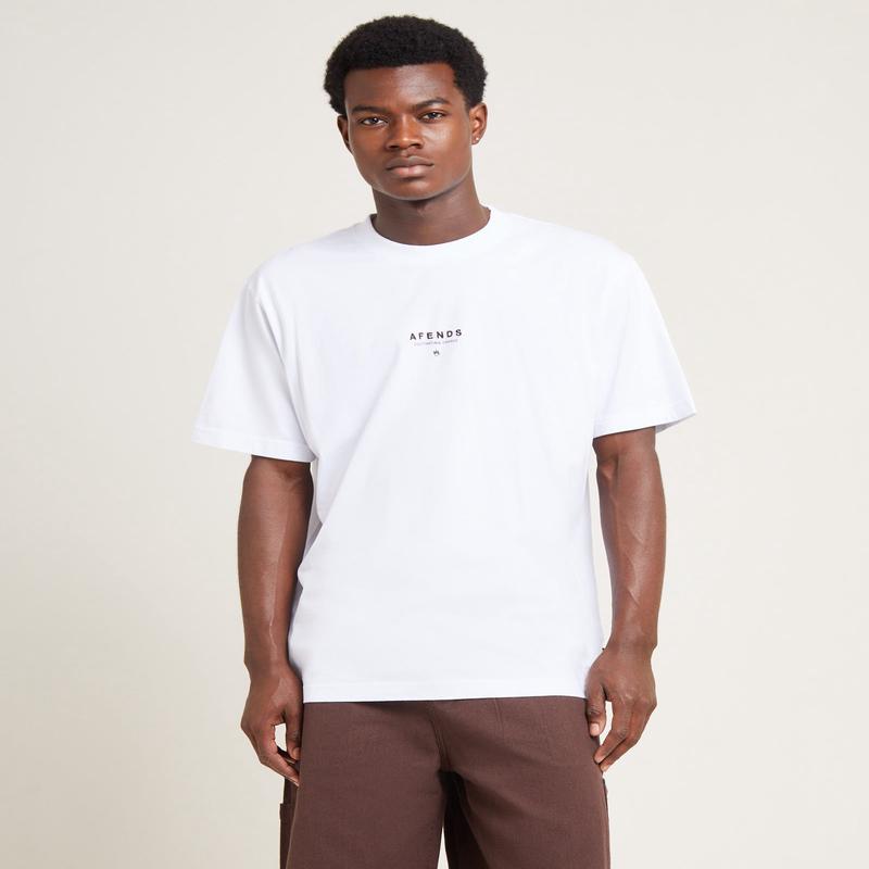 Space Recycled Retro Fit Short Sleeve T-Shirt White