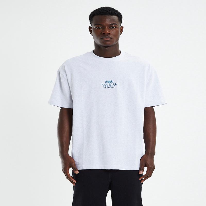 Court Short Sleeve T-Shirt Frost Marle Grey