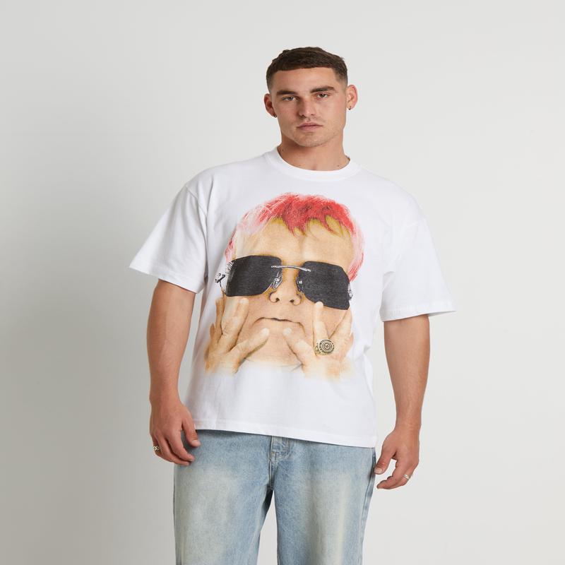 Hasbulla Ring Short Sleeve T-Shirt in White