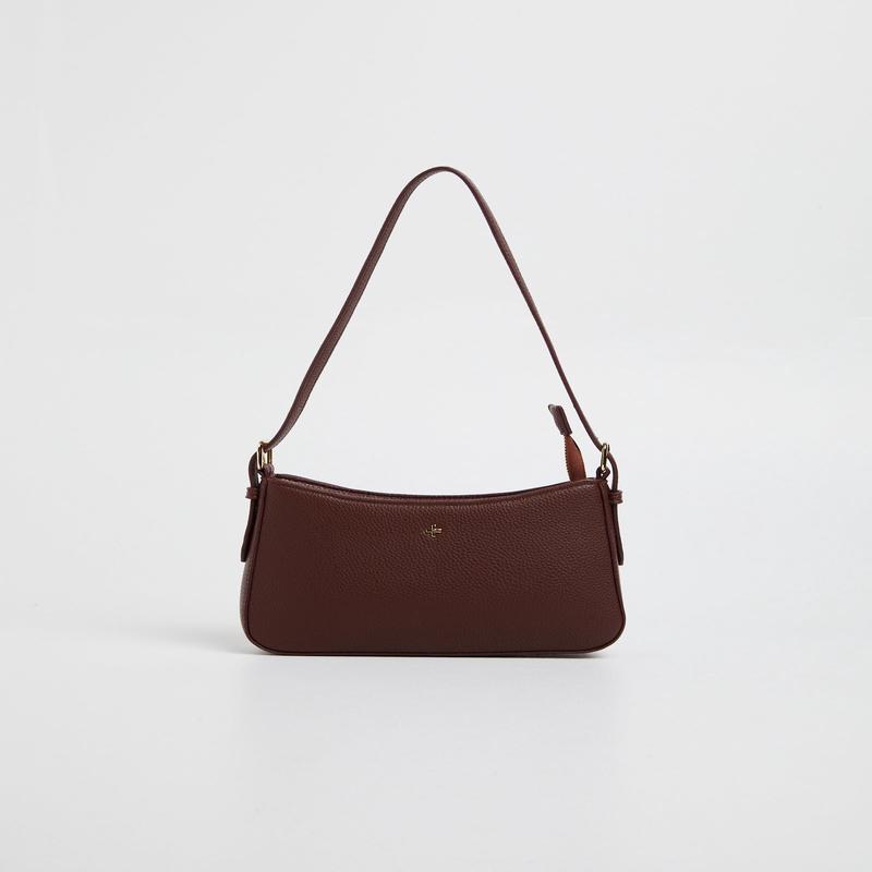 Lilu Bag Choc Pebble/Gold