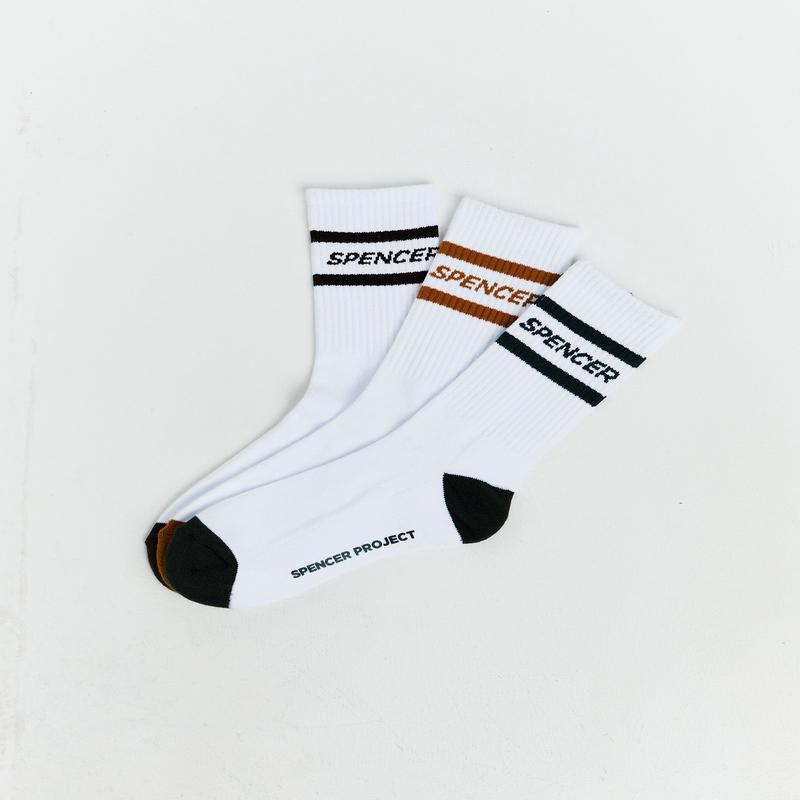 Nitro Stripe Socks 3 Pack White