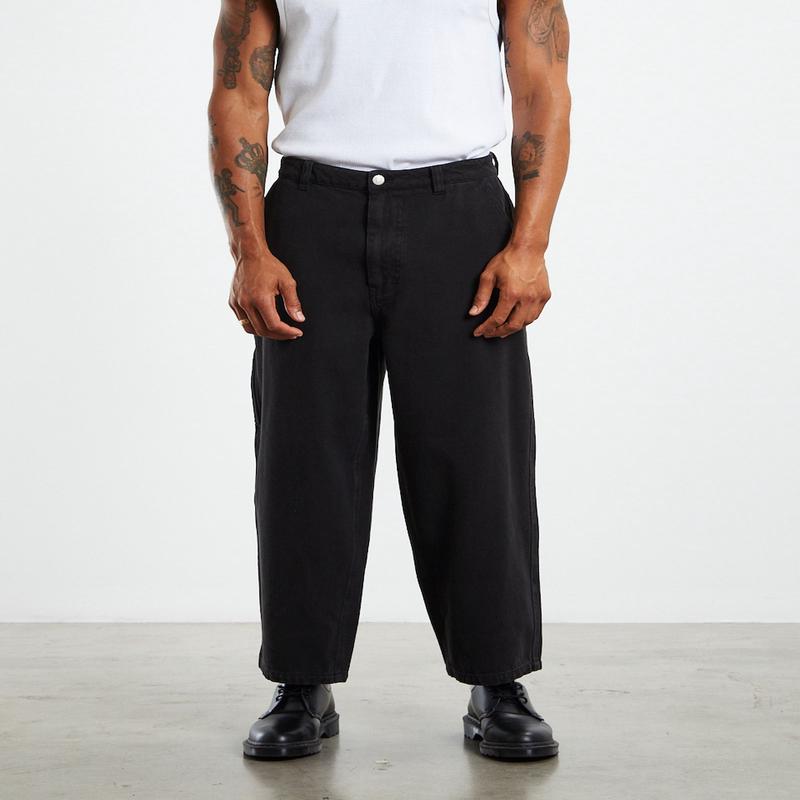 Wide Boy Canvas Carpenter Pants Black