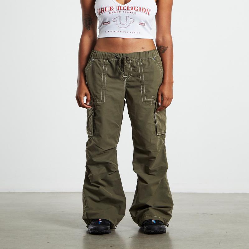 Bobbi Baggy Cargo Pants Kalamata Green