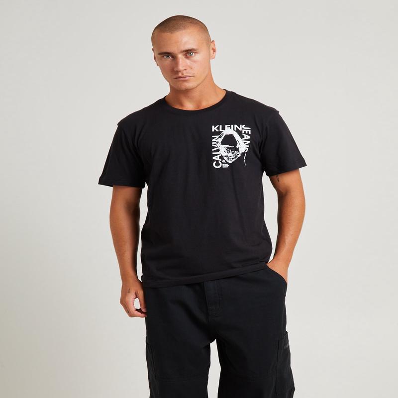 Graphic Short Sleeve T-Shirt Modern Metals Black