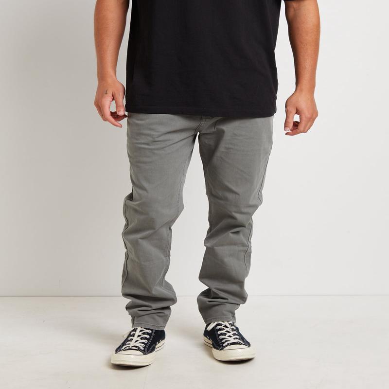 Preston Chino Pants in Mid Grey