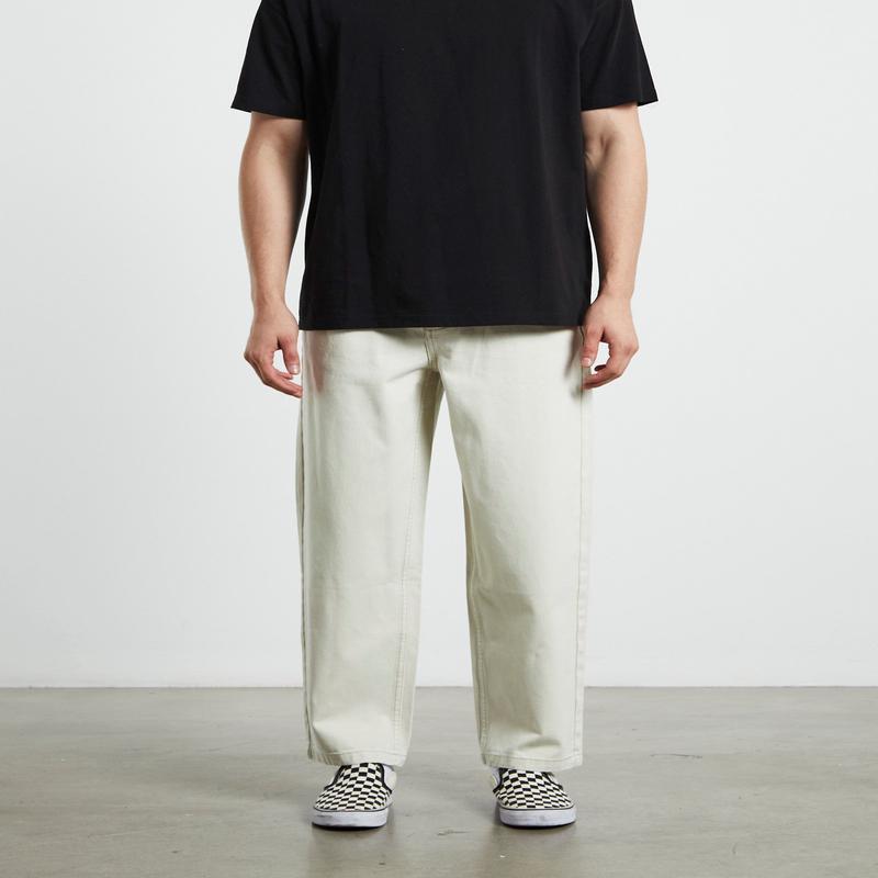 Wide Boy Contrast Stitch Ecru