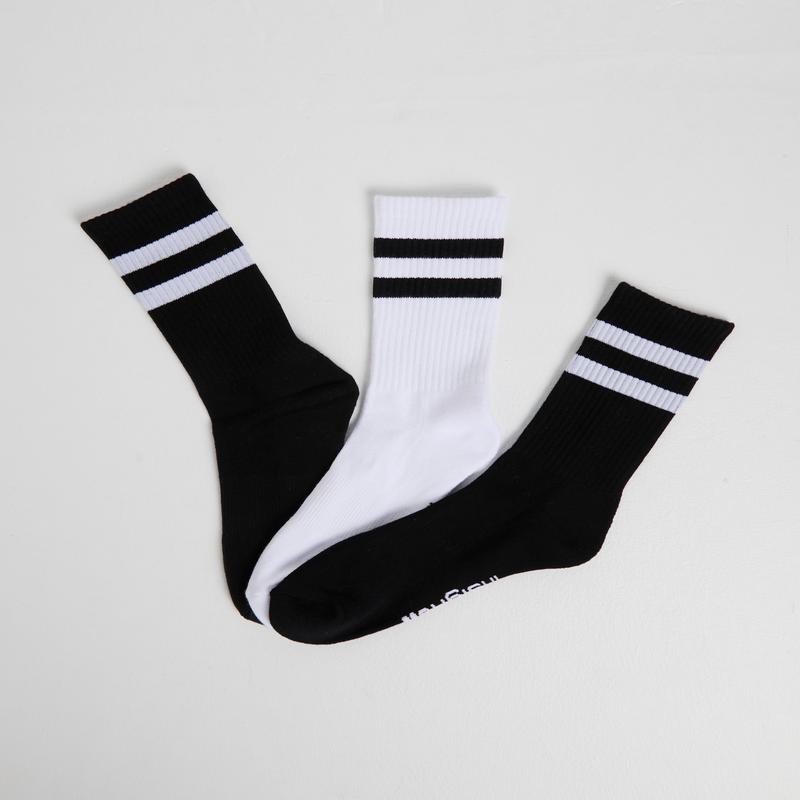 3 Pack Stripe Crew Socks
