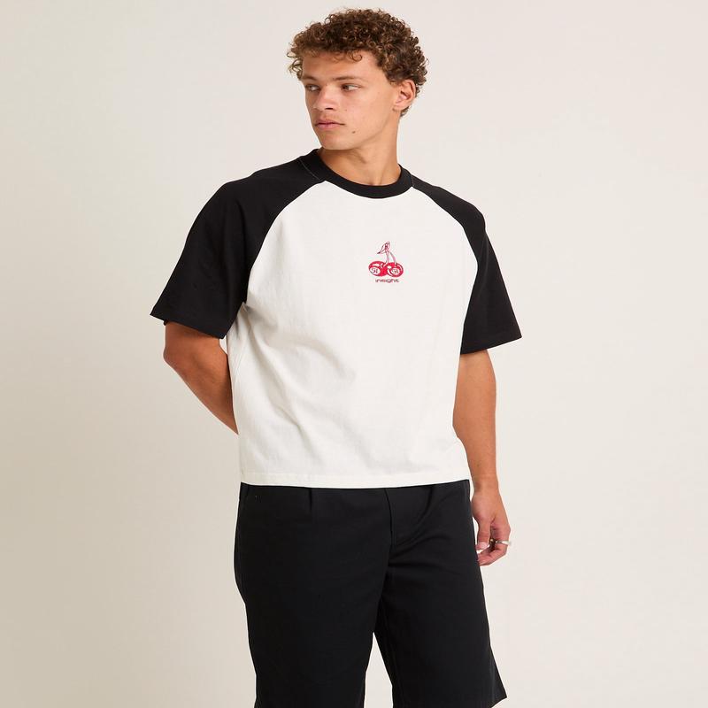Cherries Raglan Cropped T-Shirt