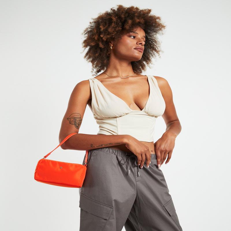 GP Exclusive - Delta Nylon Crossbody Bag Orange/Gold