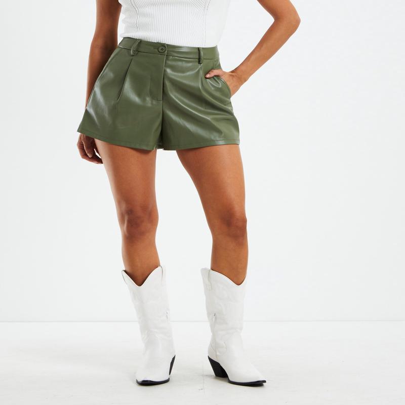 Nyla PU Shorts