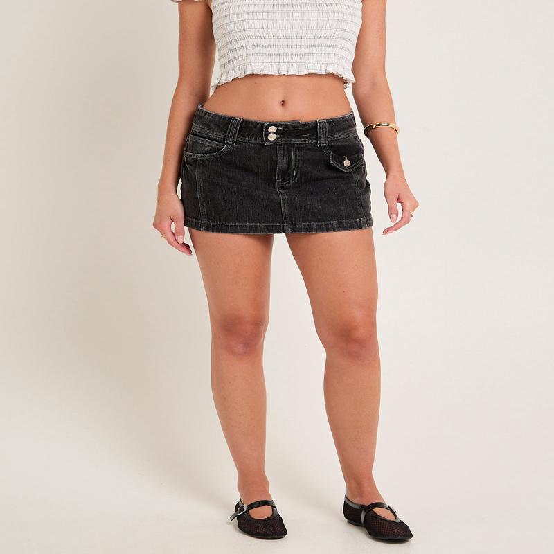 Roxy Mini Denim Skirt