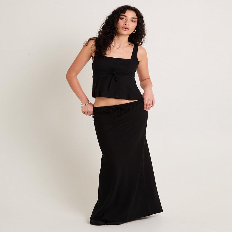 Sandy Tie Front Skirt