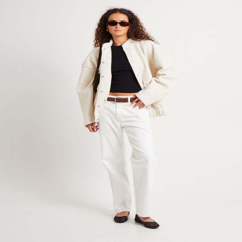 Boucle Bomber Jacket