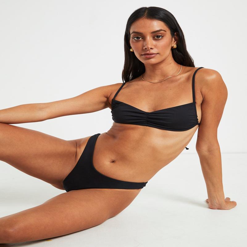 Gather Front Bikini Top